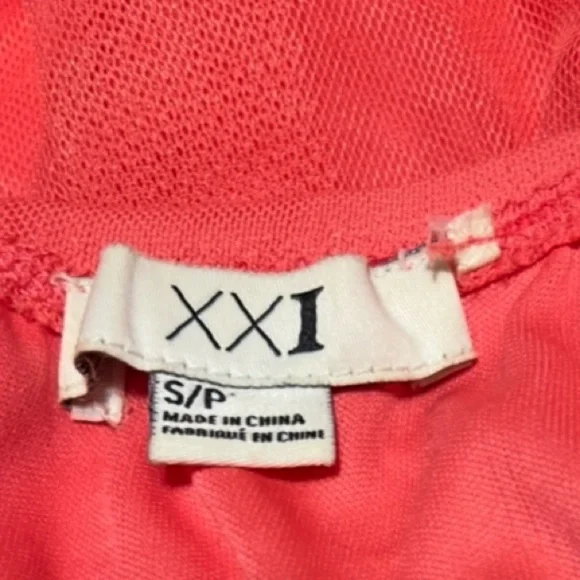 ⭐️Coral Mesh Strapless Ruched Short Mini Dress Lined Zipper Party Tulle Small - Picture 6 of 9